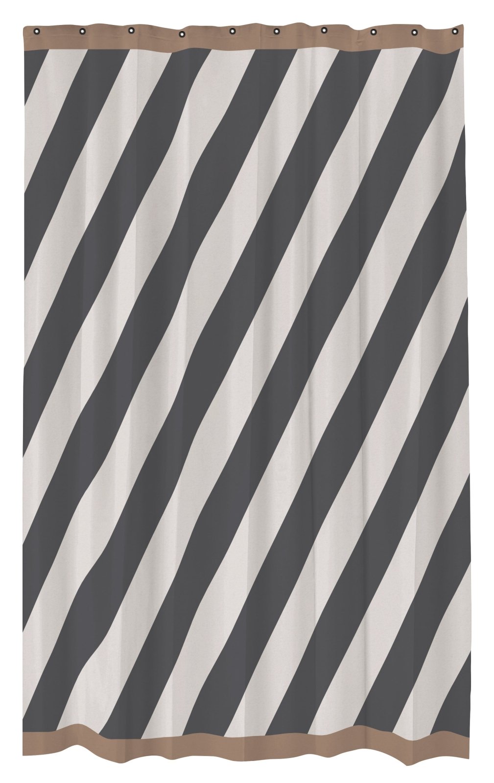 Mette Ditmer DIAGONAL Duschdraperi 150x200, Mörkgrå - Azalea Home