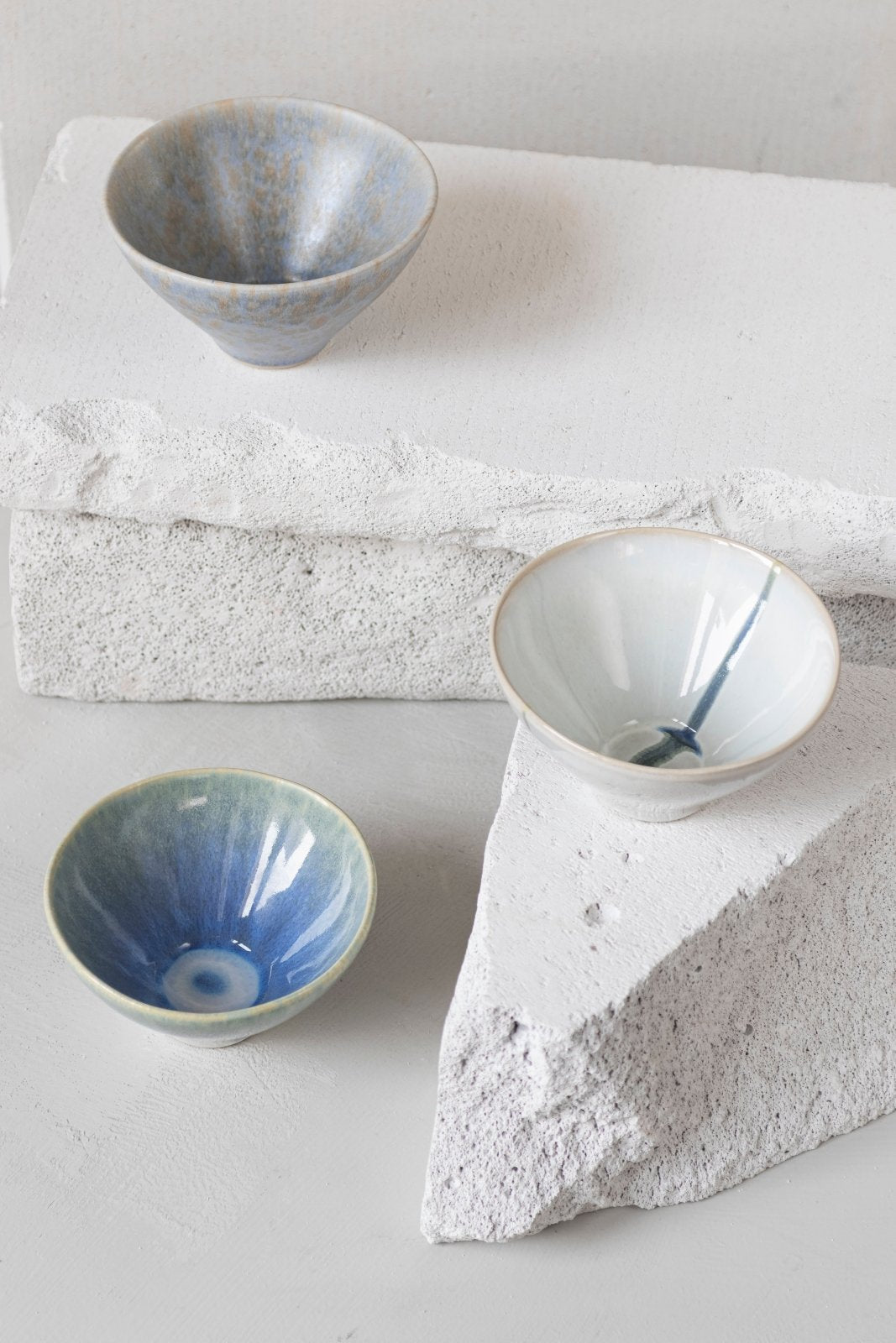 Mette Ditmer ELEMENTS Skålar 3 - pack Ø12xH6,5, Blue tones - Azalea Home