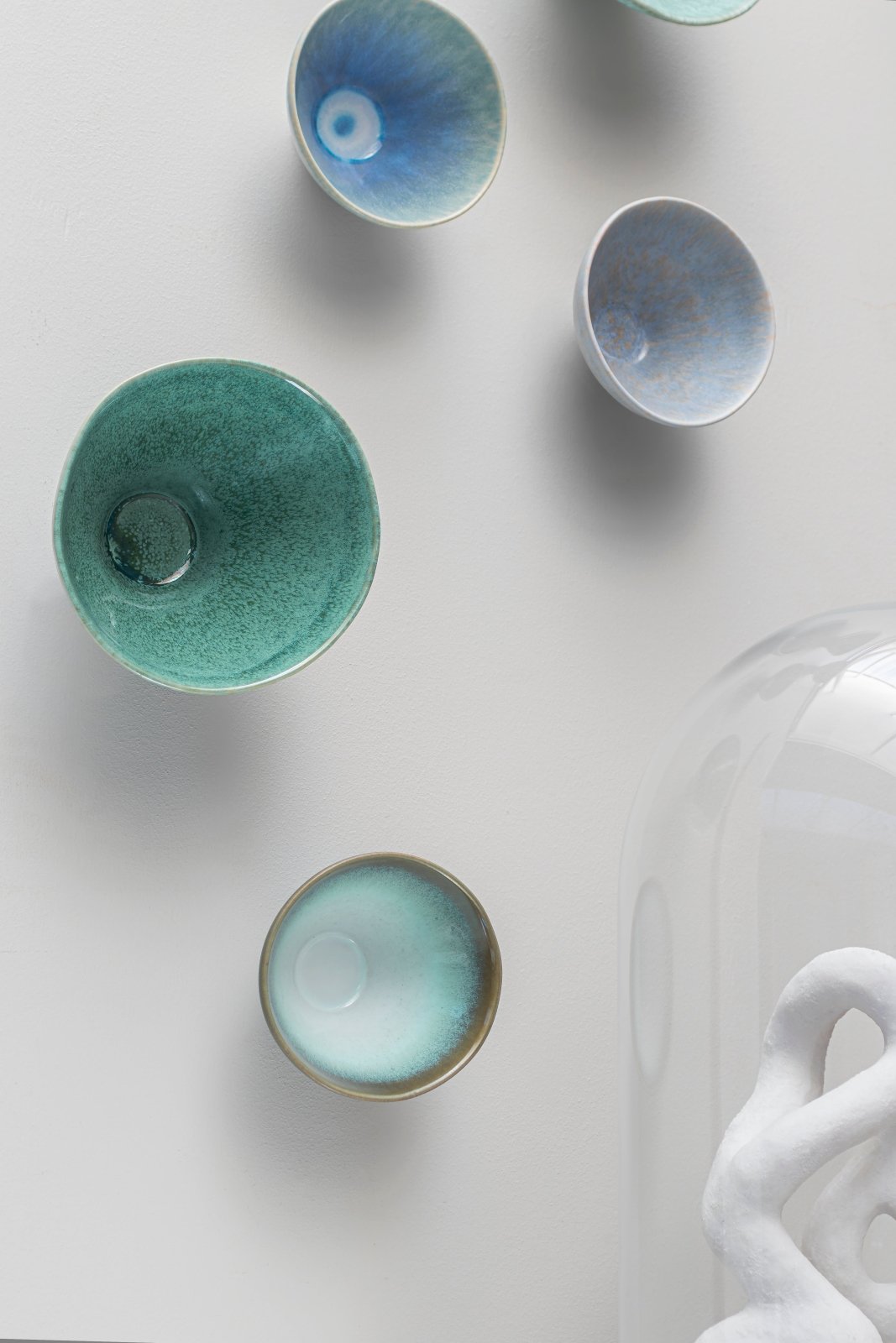 Mette Ditmer ELEMENTS Skålar 3 - pack Ø12xH6,5, Blue tones - Azalea Home