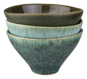 Mette Ditmer ELEMENTS Skålar 3 - pack Ø12xH6,5, Green tones - Azalea Home