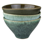 Mette Ditmer ELEMENTS Skålar 3 - pack Ø12xH6,5, Green tones - Azalea Home