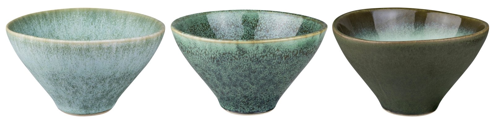 Mette Ditmer ELEMENTS Skålar 3 - pack Ø12xH6,5, Green tones - Azalea Home