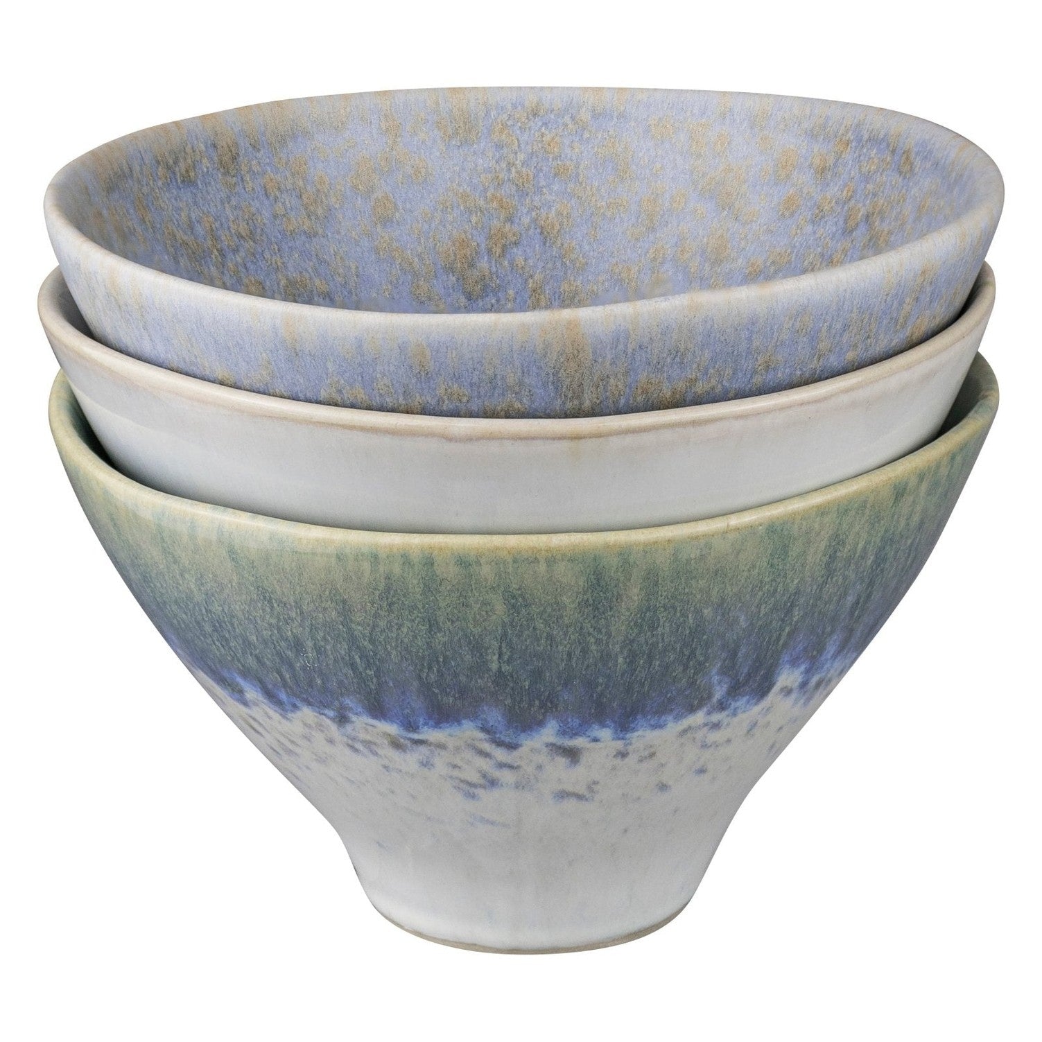 Mette Ditmer ELEMENTS Skålar 3 - pack Ø15,5xH9, Blue tones - Azalea Home