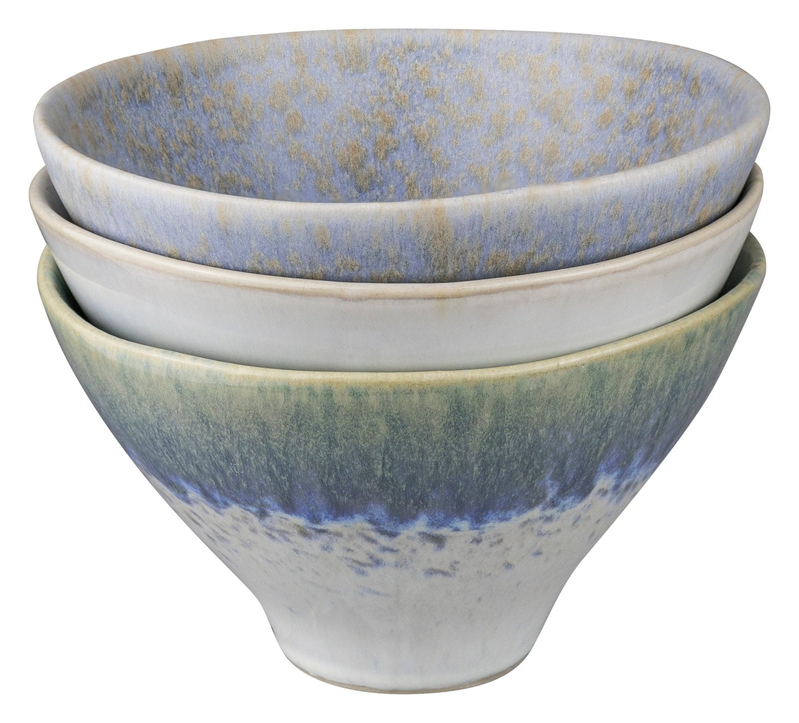 Mette Ditmer ELEMENTS Skålar 3 - pack Ø15,5xH9, Blue tones - Azalea Home