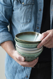 Mette Ditmer ELEMENTS Skålar 3 - pack Ø15,5xH9, Blue tones - Azalea Home