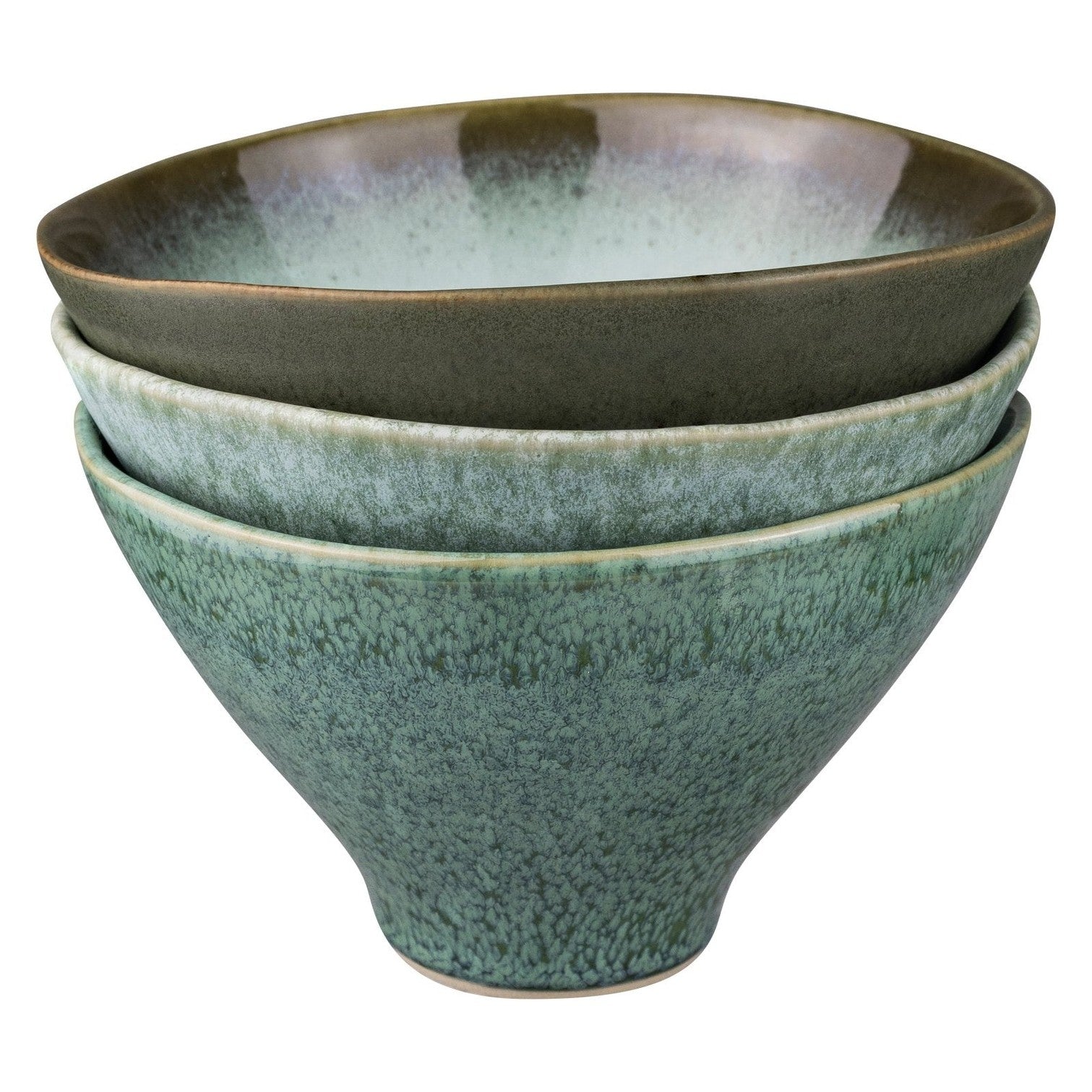 Mette Ditmer ELEMENTS Skålar 3 - pack Ø15,5xH9, Green tones - Azalea Home
