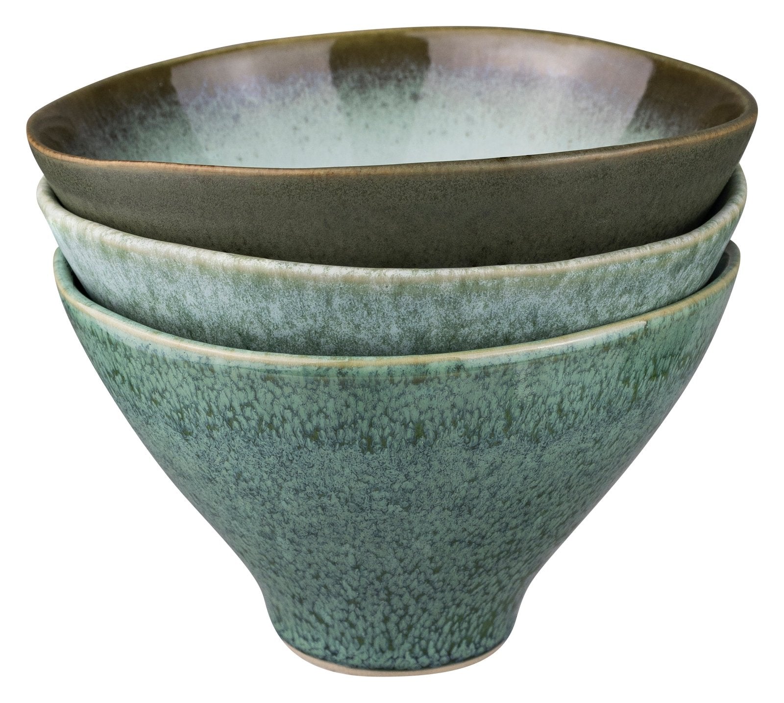 Mette Ditmer ELEMENTS Skålar 3 - pack Ø15,5xH9, Green tones - Azalea Home