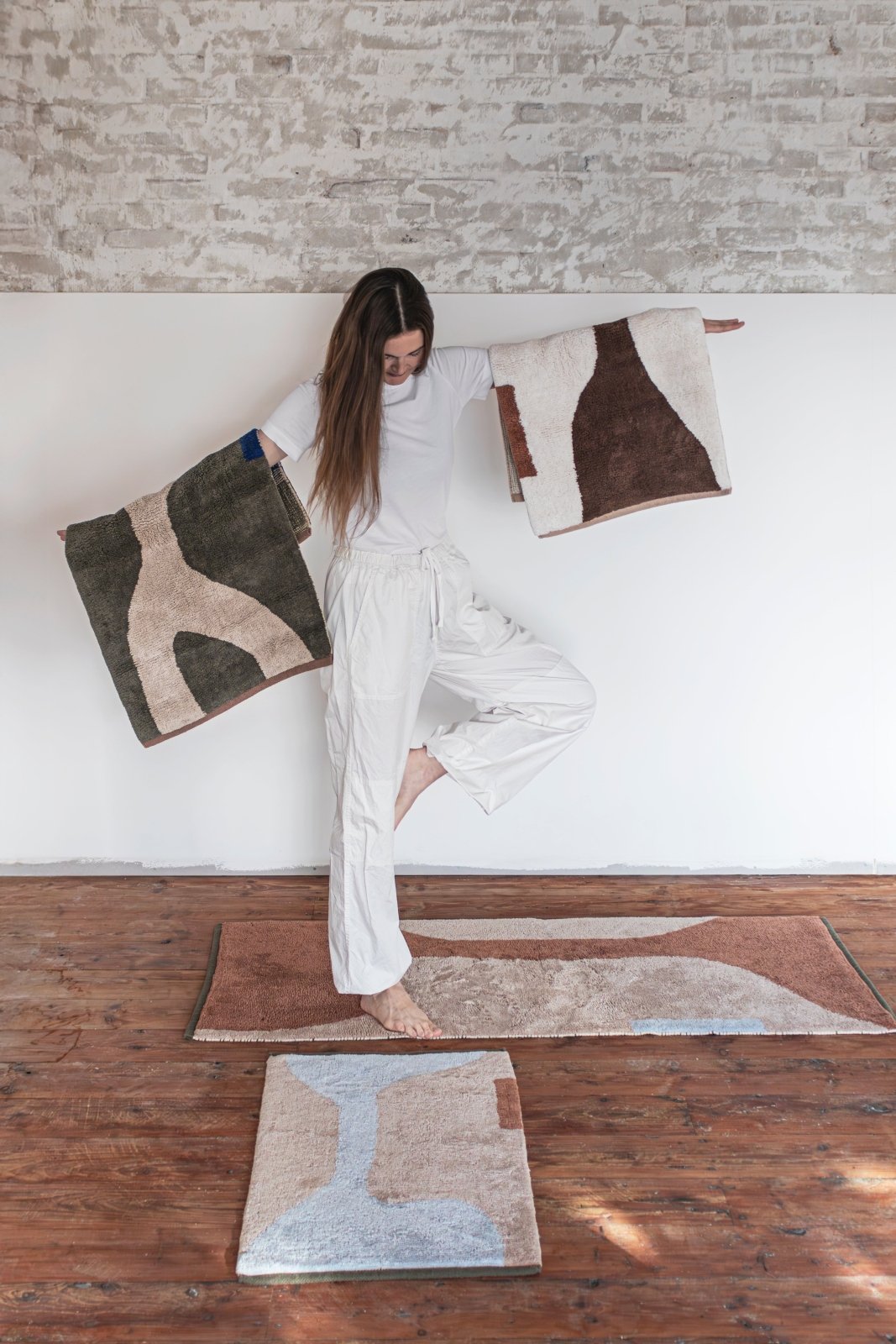Mette Ditmer FIGURA Dörrmatta 50x80, Ljusblå - Azalea Home