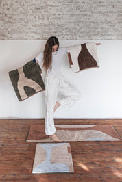 Mette Ditmer FIGURA Dörrmatta 50x80, Ljusblå - Azalea Home