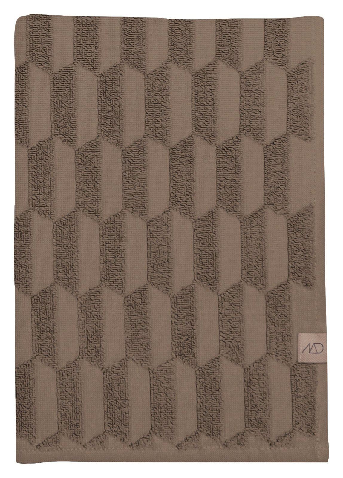 Mette Ditmer GEO Badhandduk 70x133, Nougat - Azalea Home