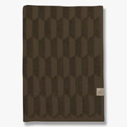 Mette Ditmer GEO Gästhandduk 2 - pack 35x55, Chocolate - Azalea Home