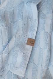 Mette Ditmer GEO Gästhandduk 2 - pack 35x55, Ljusblå - Azalea Home