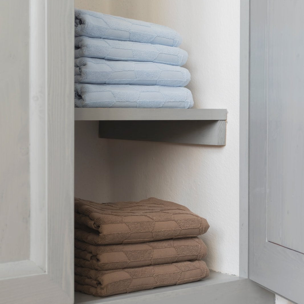 Mette Ditmer GEO Gästhandduk 2 - pack 35x55, Nougat - Azalea Home