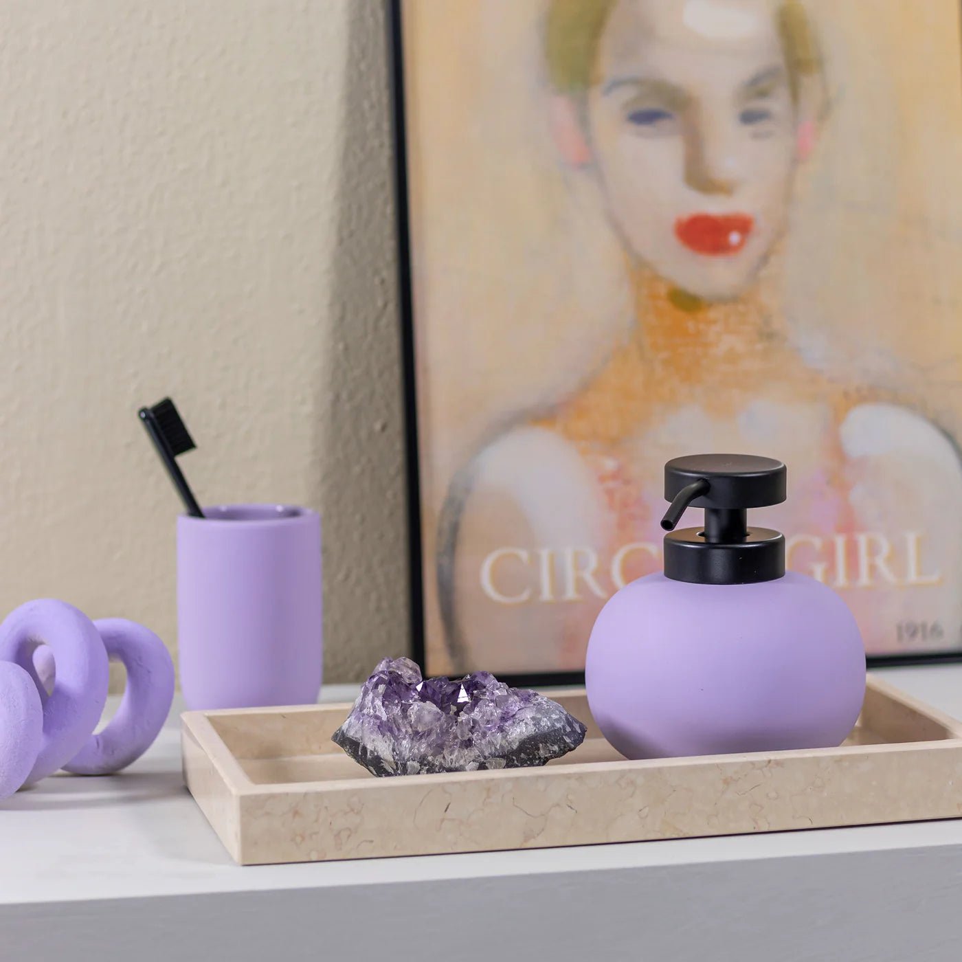 Mette Ditmer LOTUS Tandborstmugg, Ljus lila - Azalea Home