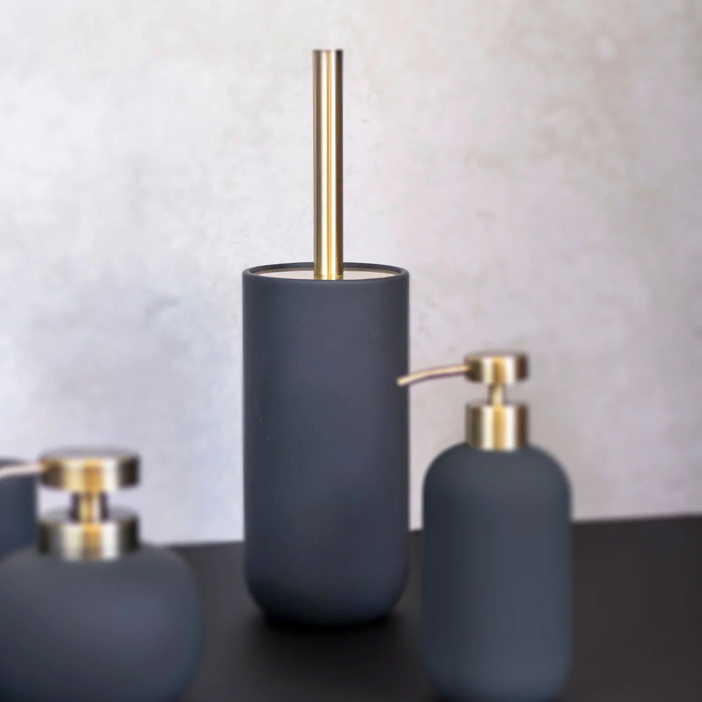 Mette Ditmer LOTUS Toalettborste, Antracit - Azalea Home