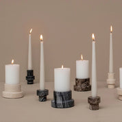 Mette Ditmer MARBLE Blockljusstake, Brun - Azalea Home