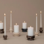 Mette Ditmer MARBLE Blockljusstake, Sand - Azalea Home