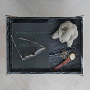 Mette Ditmer MARBLE Bricka, Svart/grå - Azalea Home