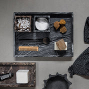 Mette Ditmer MARBLE Bricka, Svart/grå - Azalea Home