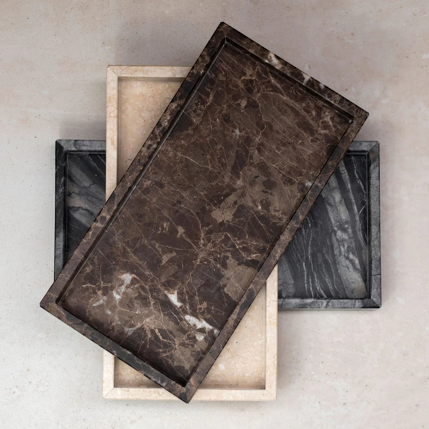 Mette Ditmer MARBLE Dekorationsbricka, Svart/grå - Azalea Home