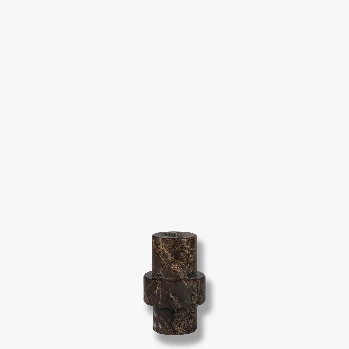 Mette Ditmer MARBLE Ljusstake, Brun - Azalea Home