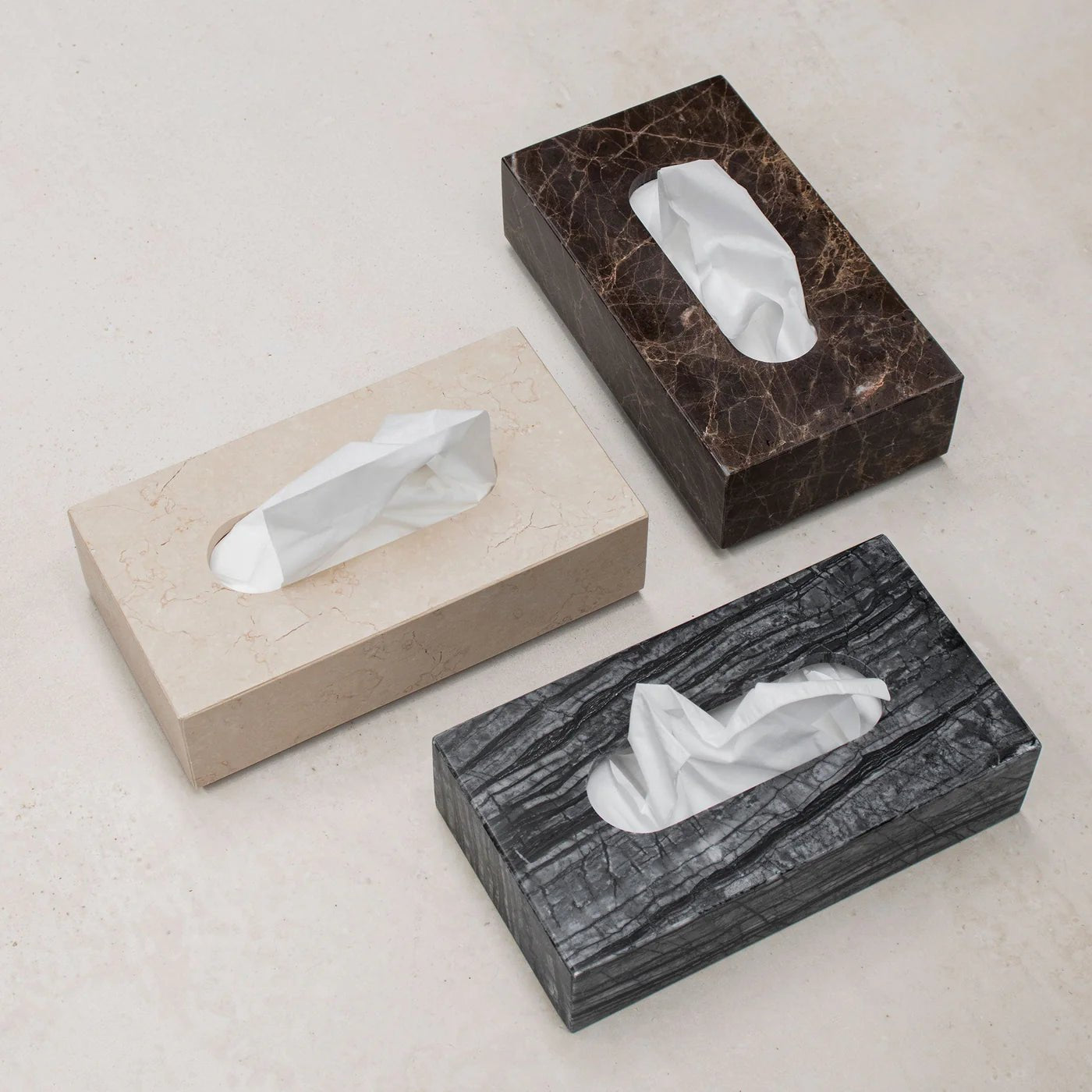 Mette Ditmer MARBLE Näsdukslåda, Brun - Azalea Home