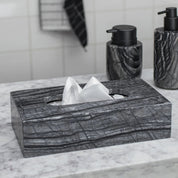 Mette Ditmer MARBLE Näsdukslåda, Svart/grå - Azalea Home