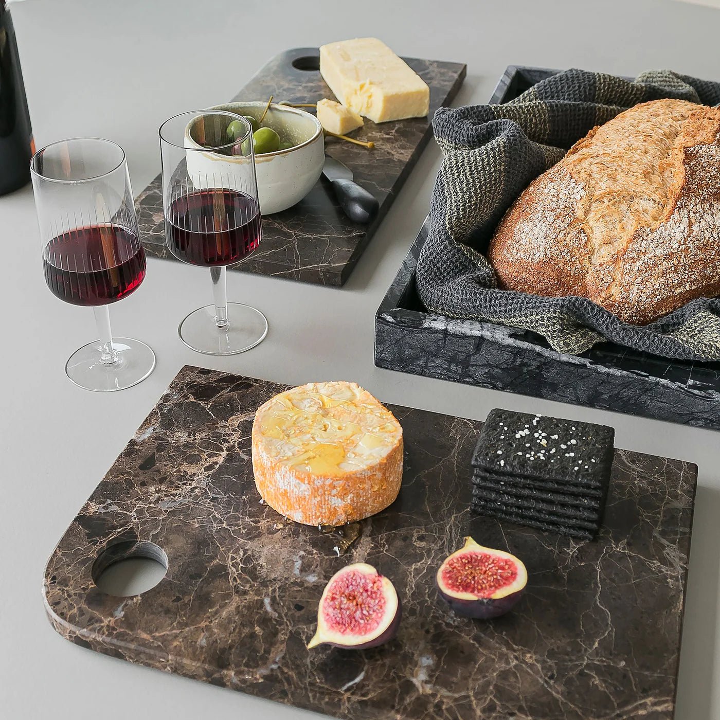 Mette Ditmer MARBLE Serveringsbricka, Brun - Azalea Home
