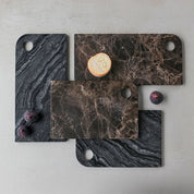 Mette Ditmer MARBLE Serveringsbricka, Svart/grå - Azalea Home