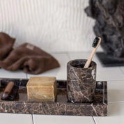 Mette Ditmer MARBLE Tandborstmugg, Brun - Azalea Home