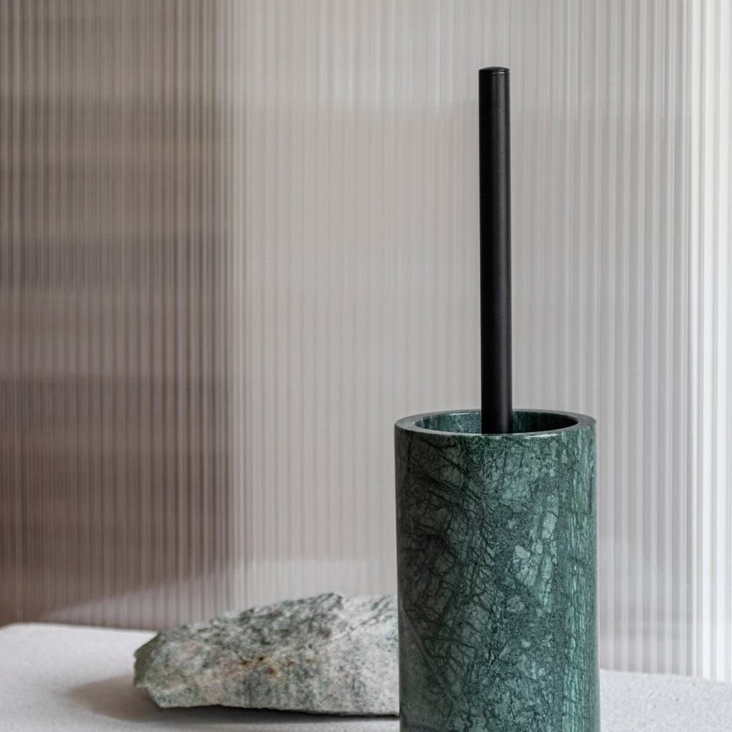 Mette Ditmer MARBLE Toalettborste, Dark forest - Azalea Home