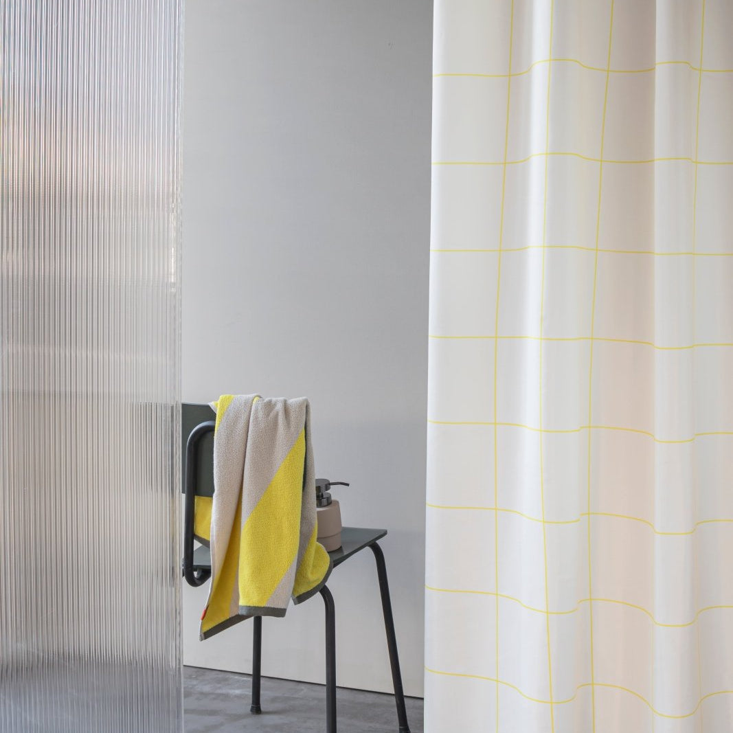 Mette Ditmer MESH Duschdraperi 150x200, Gul - Azalea Home
