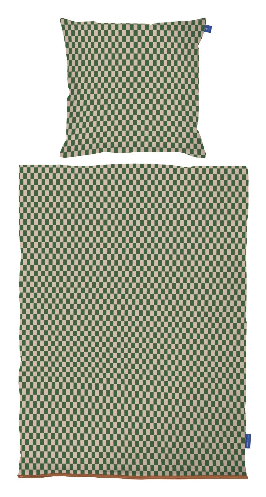 Mette Ditmer MINI Bäddset 70x100, Pine green / Tan - Azalea Home