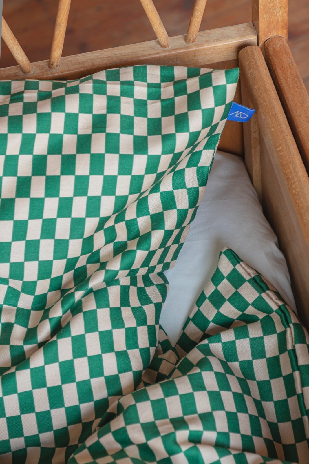 Mette Ditmer MINI Bäddset 70x100, Pine green / Tan - Azalea Home