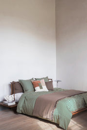 Mette Ditmer MINI Bäddset, Pine green / Tan - Azalea Home