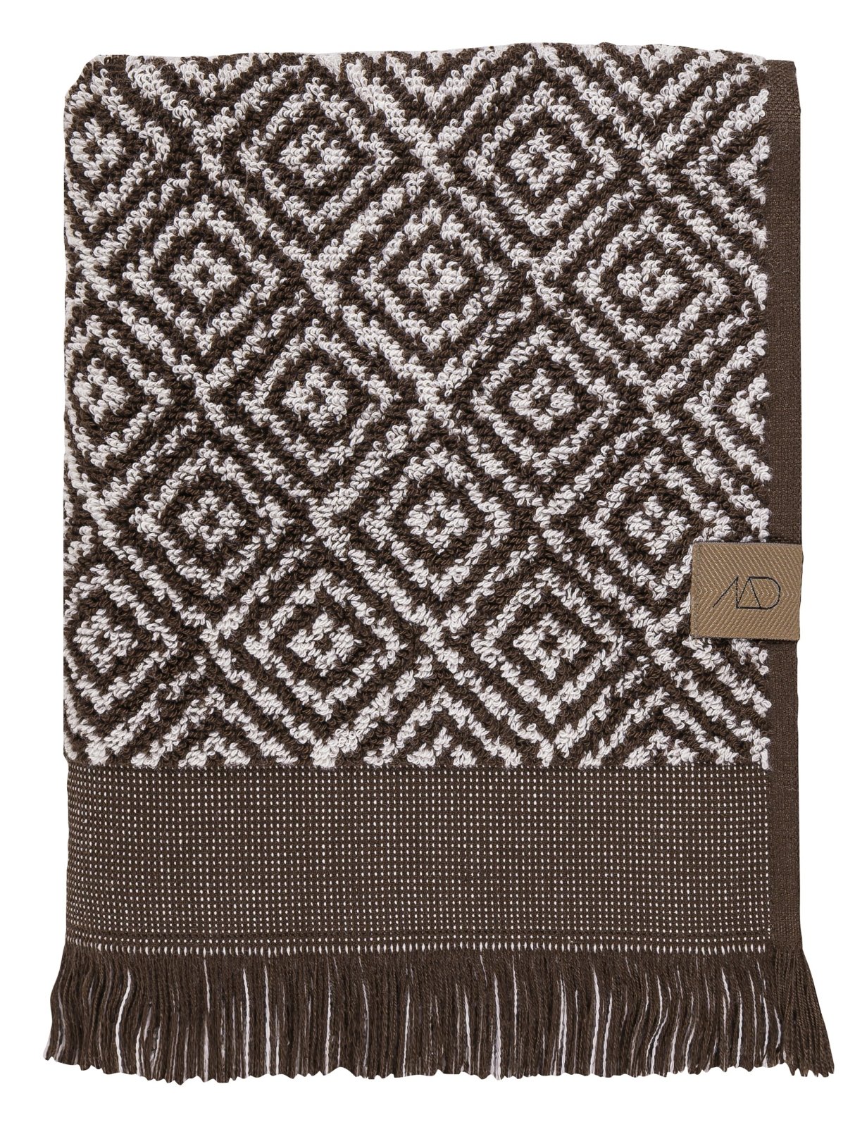 Mette Ditmer MOROCCO Badhandduk 70x135, Chocolate / Off - white - Azalea Home