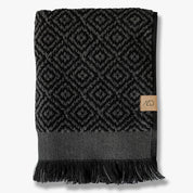 Mette Ditmer MOROCCO Badhandduk 70x140, Svart/grå - Azalea Home