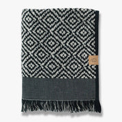 Mette Ditmer MOROCCO Badhandduk 70x140, Svart/vit - Azalea Home