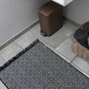 Mette Ditmer MOROCCO Badrumsmatta 50x80, Svart/vit - Azalea Home