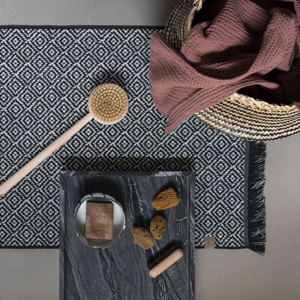 Mette Ditmer MOROCCO Badrumsmatta 50x80, Svart/vit - Azalea Home