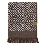Mette Ditmer MOROCCO Handduk 50x90, Chocolate / Off - white - Azalea Home