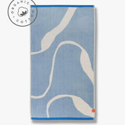 Mette Ditmer NOVA ARTE Badhandduk 70x133, Blå / Off - white - Azalea Home
