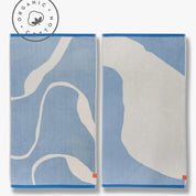 Mette Ditmer NOVA ARTE Badhandduk 70x133, Blå / Off - white - Azalea Home