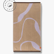 Mette Ditmer NOVA ARTE Badhandduk 70x133, Sand / Lila - Azalea Home
