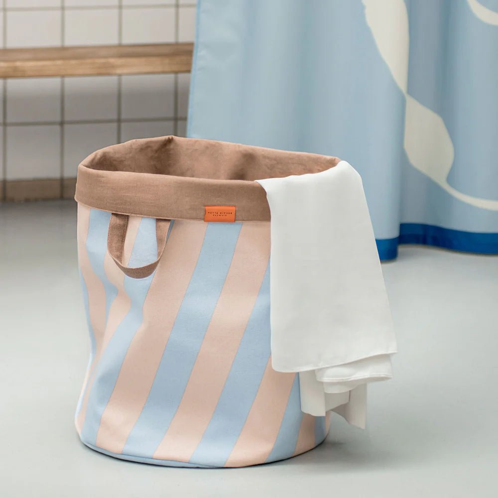 Mette Ditmer NOVA ARTE Duschdraperi 150x200, Blå / Off - white - Azalea Home