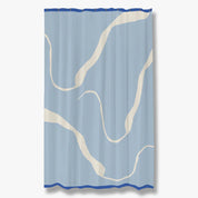 Mette Ditmer NOVA ARTE Duschdraperi 150x200, Blå / Off - white - Azalea Home