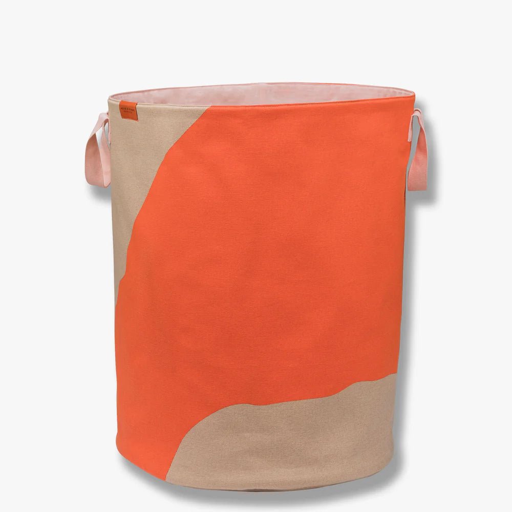 Mette Ditmer NOVA ARTE Tvättkorg, Latte / Orange - Azalea Home