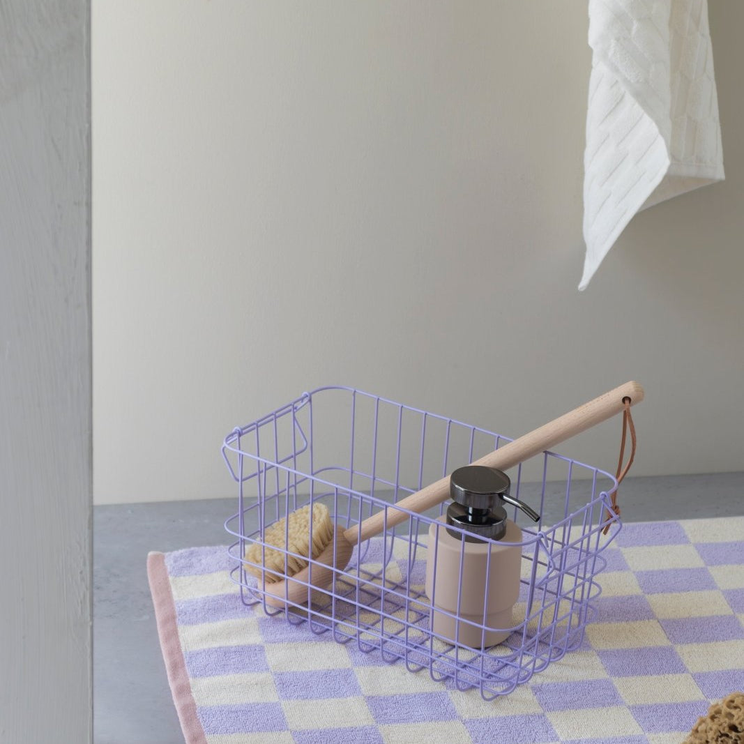 Mette Ditmer RETRO Badrumsmatta 50x80, Lila - Azalea Home