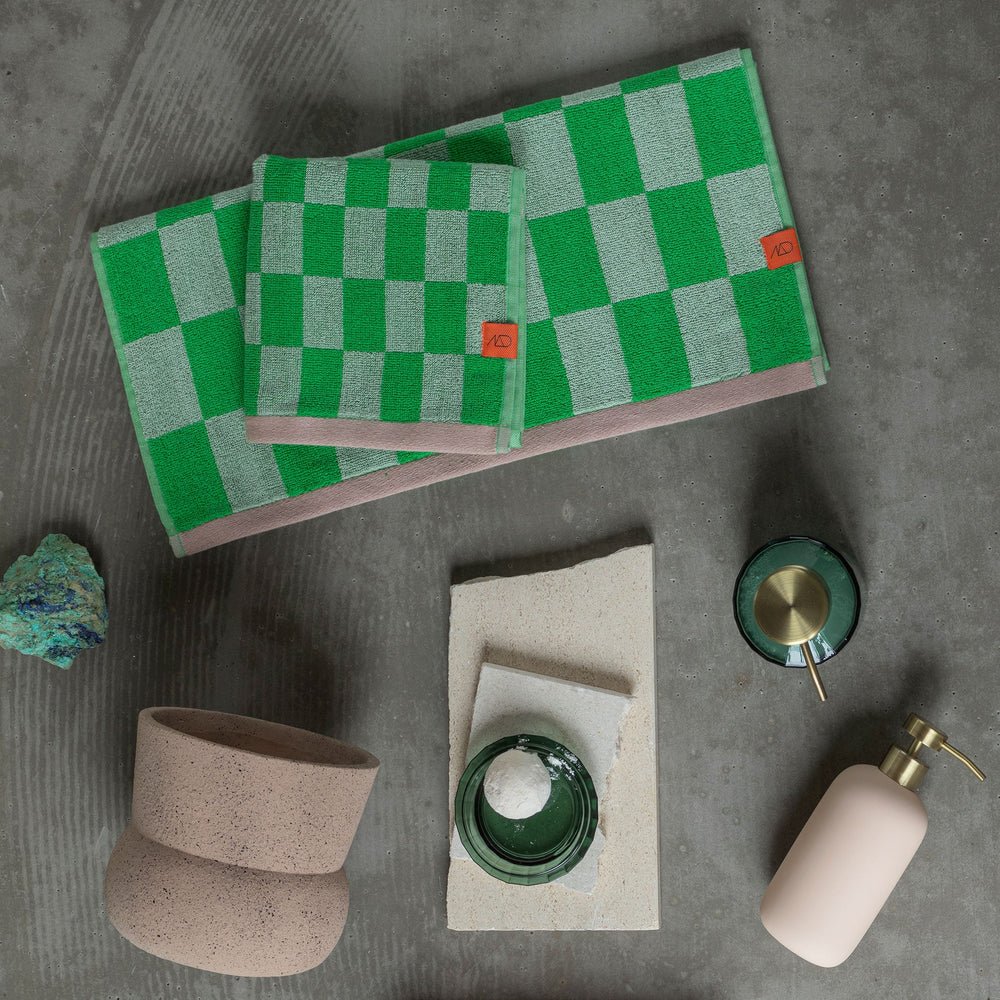 Mette Ditmer RETRO Gästhandduk 2 - pack 40x55, Grön - Azalea Home