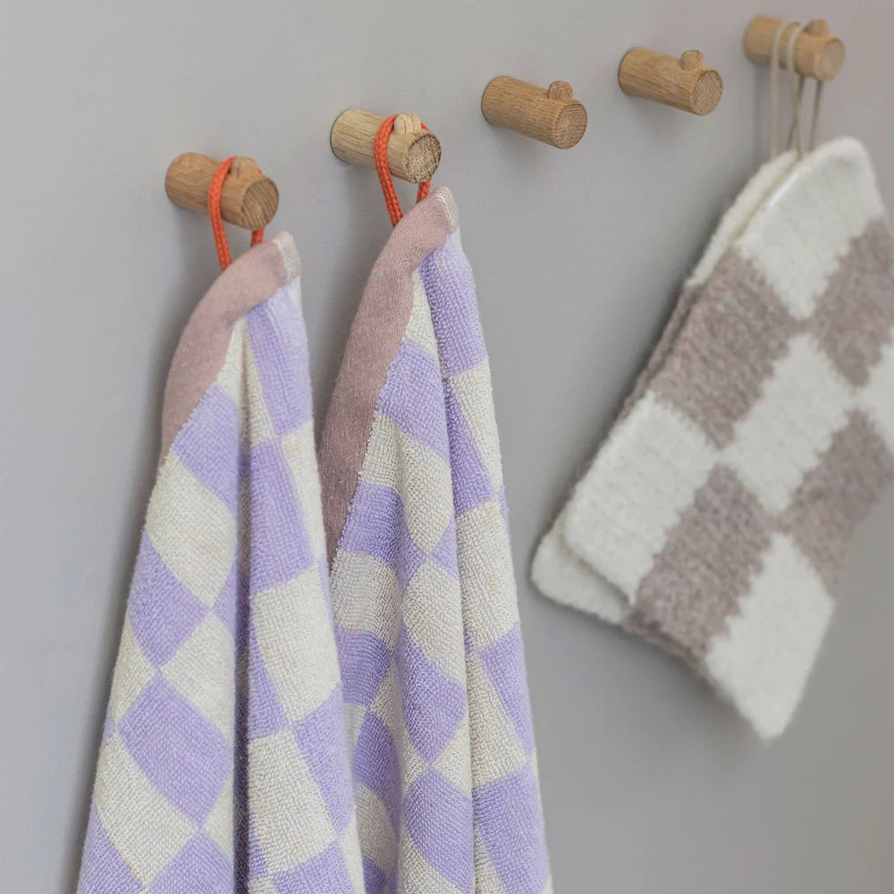 Mette Ditmer RETRO Gästhandduk 2 - pack 40x55, Lila - Azalea Home